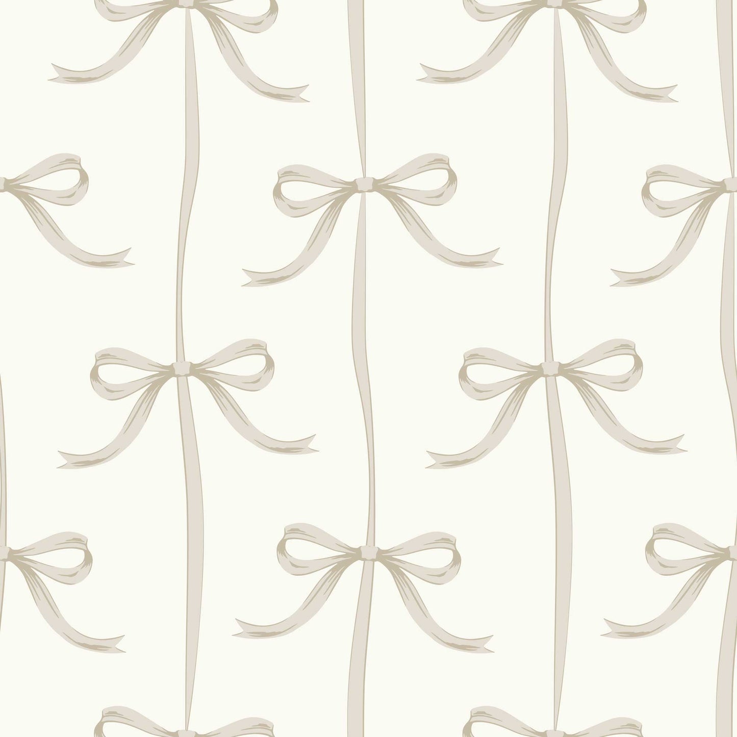 Stone Classic Nursery Wallpaper Bows Ribbons