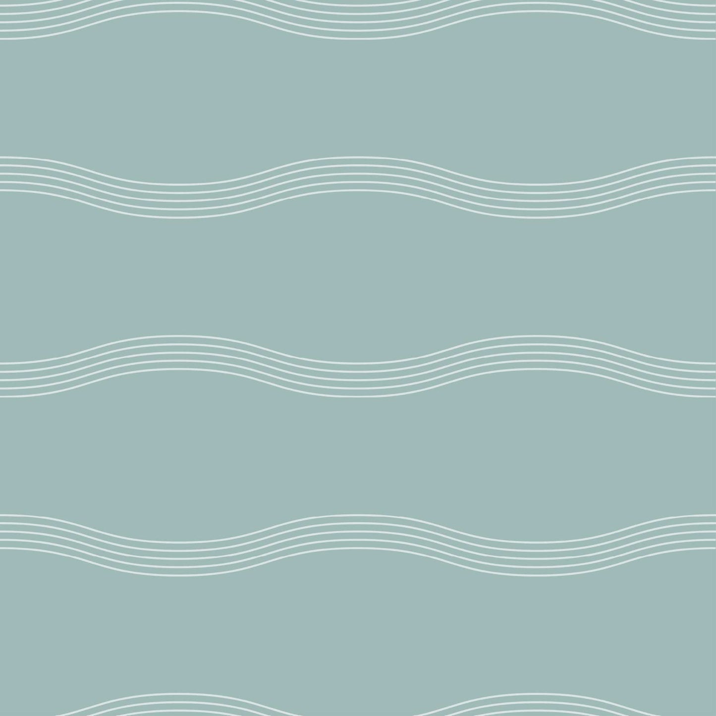 Calming Wavy Design, matching wallpaper for cool African Zebra, green background