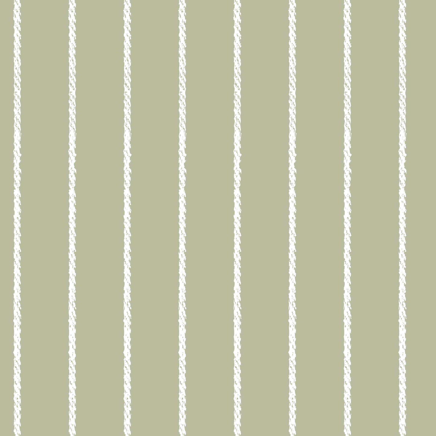 Pinstripe Wallpaper Classic Rope pinstripe design in Muted colours. White and mid green