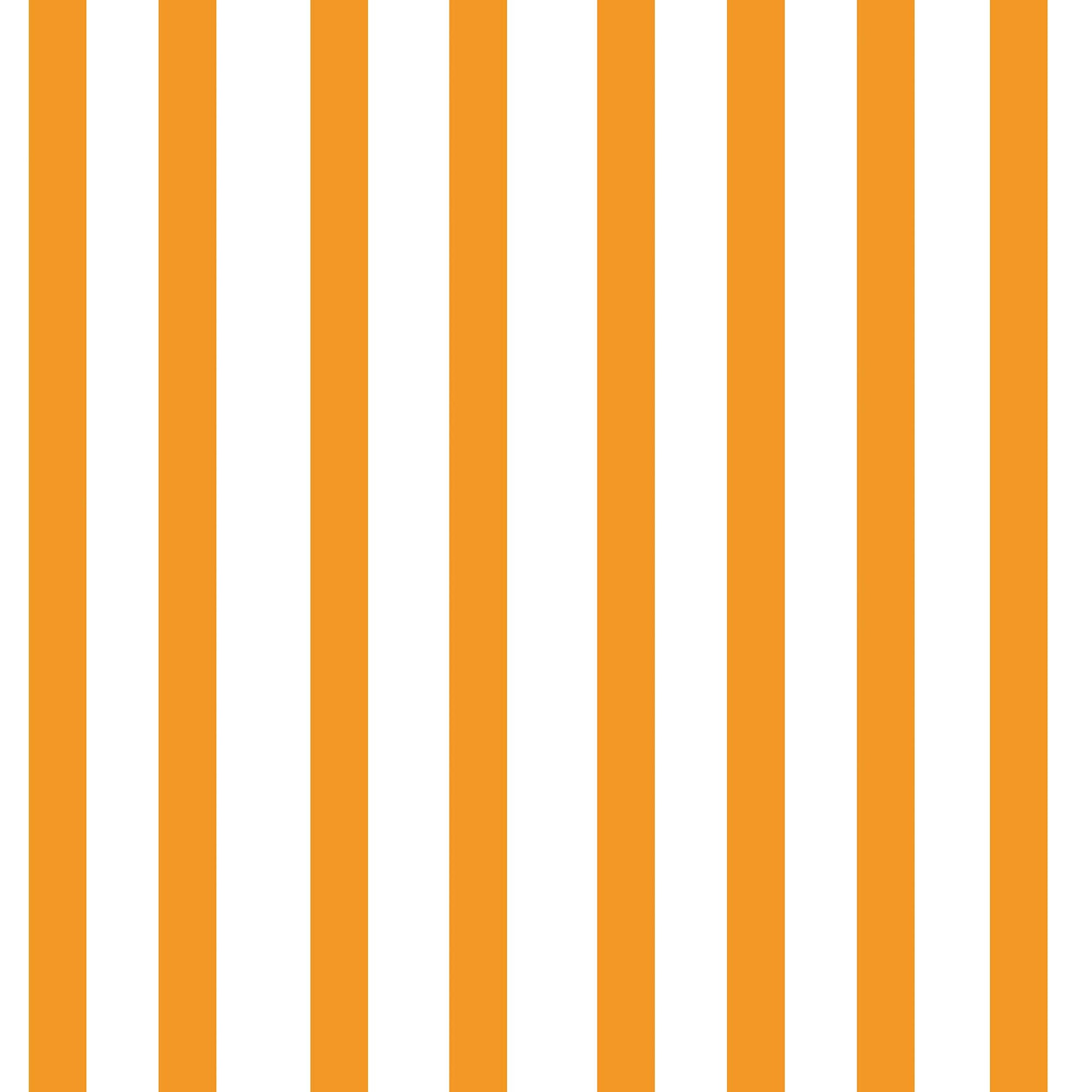 Pinstriped Wallpaper for Children, Kids and  Babies Bedroom Wallpaper orange and white 