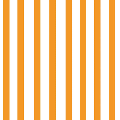Pinstriped Wallpaper for Children, Kids and  Babies Bedroom Wallpaper orange and white 