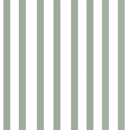 Pinstriped Wallpaper for Children, Kids and  Babies Bedroom Wallpaper  Green and white 
