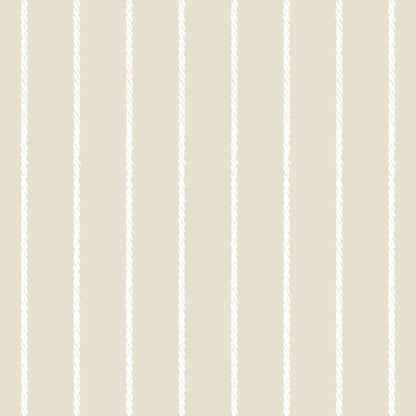Pinstripe Wallpaper Classic Rope pinstripe design in Muted colours. Pale beige  