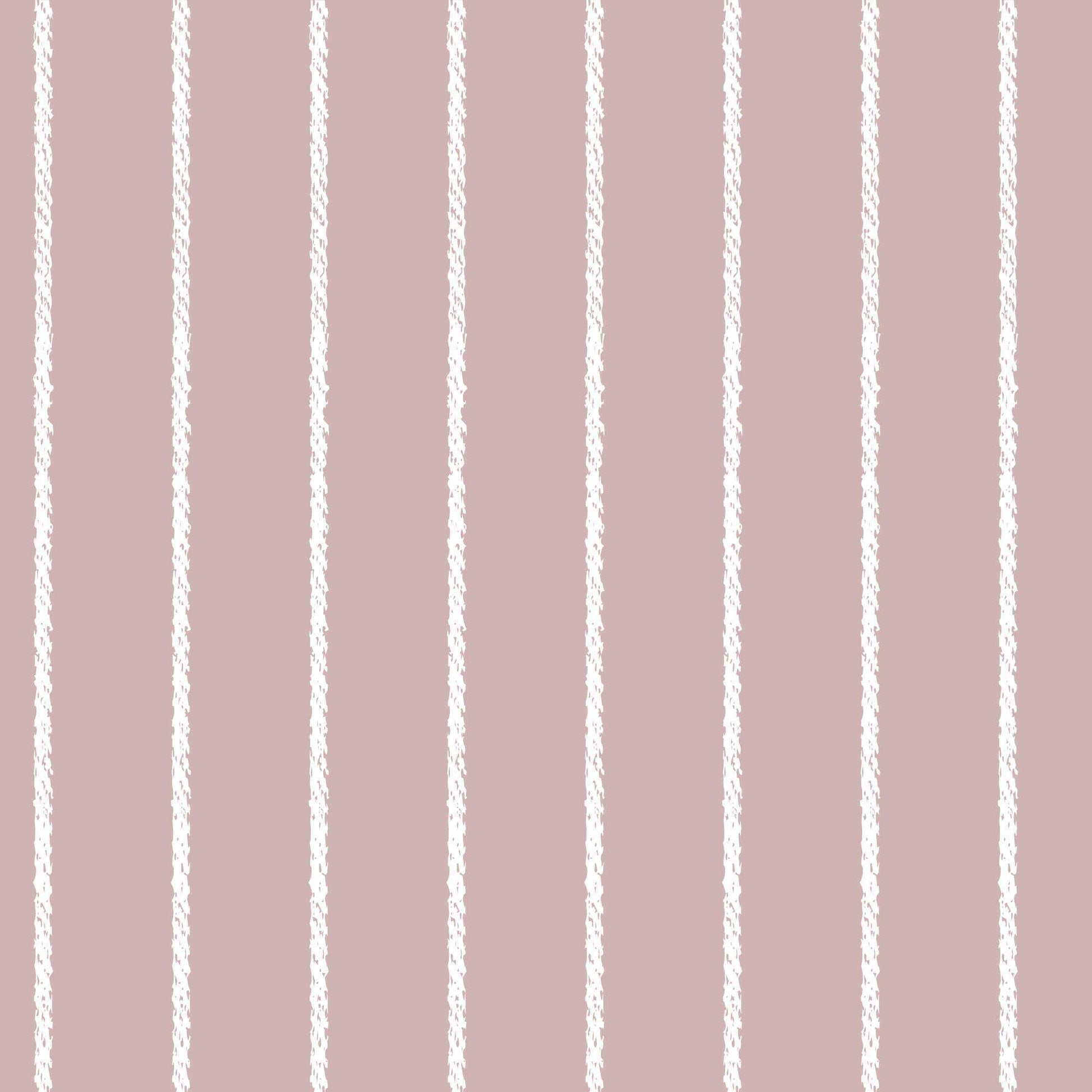 Pinstripe Wallpaper Classic Rope pinstripe design in Muted colours. White and dusky pink  