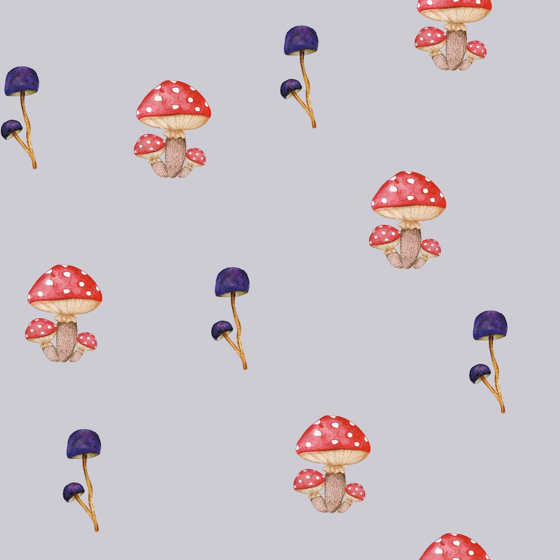 Pale PurpleMushroom Wallpaper Magical Toadstool Bespoke Colours  Luxury Wallpaper