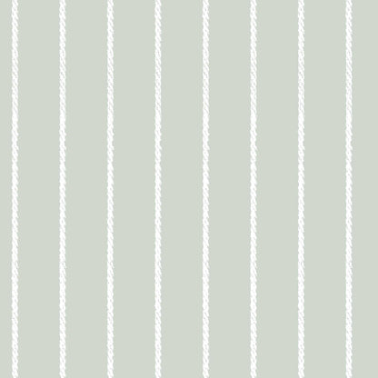 Pinstripe Wallpaper Classic Rope pinstripe design in Muted colours. Pale green 